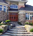 Maryland Entrance Rock Garden, stone paver steps,