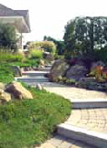 Rock job steps , rock retaining walls