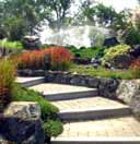 rockscaping steps, stone walls, boulders, pavers