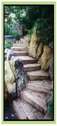 rock steps, rockscaping, rock gardens