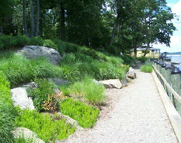 waterfront living retaining wall Annapolis Maryland