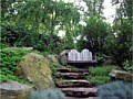 <b>Living Wall Steps</b><br>Natural boulders, plants with stone steps. A nice retreat!