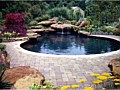 <b>custom natural swimming pool water fall</b><br>picture of custom concrete in ground swimming pool in laurel maryland