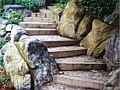 <b>Living Wall Steps</b><br>Boulder rock steps and plantings in Severna Park Maryland