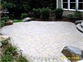 <b>Natural paver rock patio hardscape.</b><br>Pictures of custom natural paving stone patio with boulders in annapolis maryland