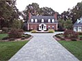 <b>Paver driveway after picture.</b><br>Hardscaping design with pavers, fountains in eastern shore maryland.