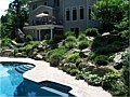 <b>Living Wall Pool Photo</b><br>Hardscaping with pavers, rocks, boulders, retaining walls, in Annapolis Maryland.