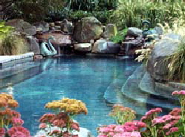 Picture of Natural Swimming Pool Water Falls in Eastern shore maryland