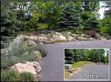 Sustainable, Living retaining wall in Annapolis Maryland. Environmental retaining wall