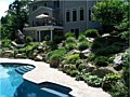 <b>Living Wall Pool</b><br>annapolis maryland swimming pool retaining wall, rocks, boulders,stone wall